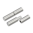 uxcell ヒンジ溶接 ヒンジピン 50mm x 10mm オスーメス 201 ステンレス鋼 金属 ホームゲート ドア ウィンドウ用 6ペア入り