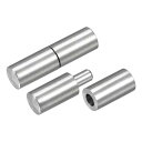 uxcell ヒンジ溶接 ヒンジピン 50mm x 14mm オスーメス 201 ステンレス鋼 金属 ホームゲート ドア ウィンドウ用 4ペア入り