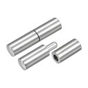 uxcell ヒンジ溶接 ヒンジピン 60mm x 14mm オスーメス 201 ステンレス鋼 金属 ホームゲート ドア ウィンドウ用 4ペア入り
