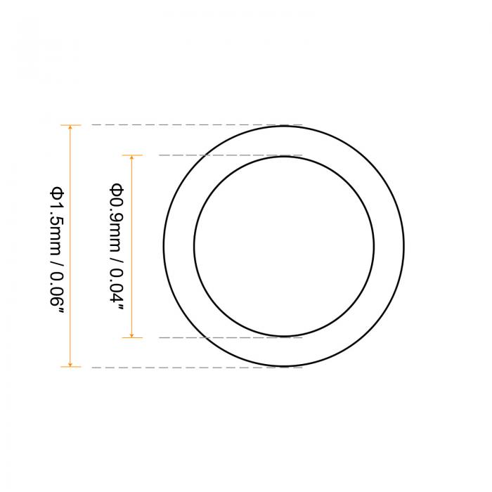 uxcell 1.5mmシールO-リング ラバー 代替 時計ガスケットOリング クラウン-Oリング 小さな品揃え 防水シール用 50個入り