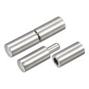 uxcell ヒンジ溶接 ヒンジピン 60mm x 14mm オスーメス 304 ステンレス鋼 金属 ホームゲート ドア ウィンドウ用 4ペア入り、
