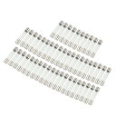 uxcell ガラス管ヒューズ 250V 25A F25AL250V ファストクイックブロー ガラスヒューズ 6 mmx30 mm 50個