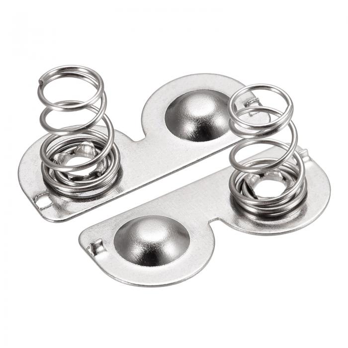 uxcell バッテリースプリングプレート AAA バッテリースプリングコンタクト ニッケルプレート 20mmx9mm..