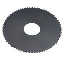 uxcell 丸鋸ブレード 直径80 mm 厚さ1 mm 72歯 6542高速度鋼(HSS) 22 mmアーバー付き 窒化フライス盤 金属木材切断用