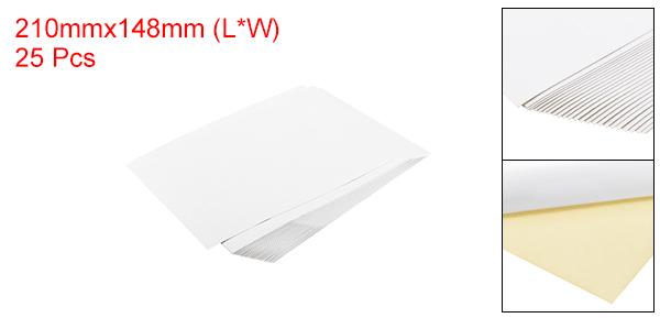uxcell フルシート 筆記用紙ステッカー 配送ラベル A5サイズ コピー機用 用 インクジェットプリンター用 1ラベル/シート ホワイト 25粘着シート uxcelljapan-10384084 uxcell japan サンプル画像2