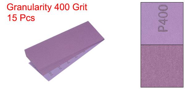 uxcell サンディングシート 400グリット 230 mmx93 mm 酸化アルミニウムサンドペー...
