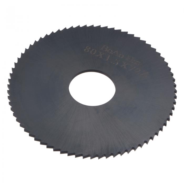 uxcell 丸鋸ブレード 直径80 mm 厚さ1.5 mm 72歯 6542高速度鋼（HSS） 22 mmアーバー付き 窒化フライス盤 金属木材切断用