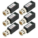 uxcell ビデオバルン CCTVカメラ BNCコネクター CAT5 UTP 1チャンネル UTP-202A 6個入