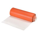 uxcell 合成皮革シート バックコットンウーブン付き ソリッドカラー スムーズ PU レザー 20 x 135cm オレンジ DIY 工芸品作り 裁縫用