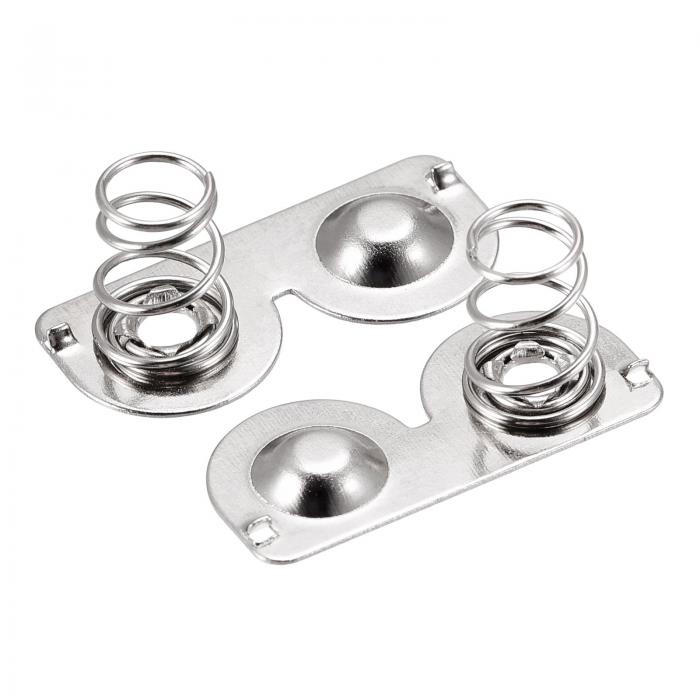 uxcell バッテリースプリングプレート AAA バッテリースプリングコンタクト ニッケルプレート 20mmx9mm..