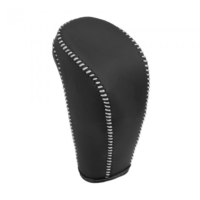 uxcell 車のギアシフトノブカバープロテクター ホワイトネジ付き Chevr oletに対応 Cruzeに対応 2011-2..