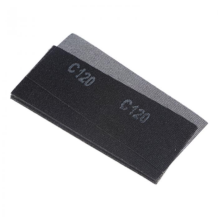 uxcell メッシュサンディングシート 120グリット 115mmx280mm 無ほこりウェット・ドライ研磨 木材乾式壁金属表面の研削用 10個入り(4)