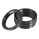 uxcell ハブリング 70.1mm/57.1mm ホイールハブリング ハブセントリックリング ハブ中心リング 高速走行 ホイールのセンター ホイールスペーサー リングスペーサー ホイールリング 汎用 プラスチック ブラック 4個