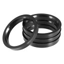 uxcell ハブリング 70.1mm/59.1mm ホイールハブリング ハブセントリックリング ハブ中心リング 高速走行 ホイールのセンター ホイールスペーサー リングスペーサー ホイールリング 汎用 プラスチック ブラック 4個