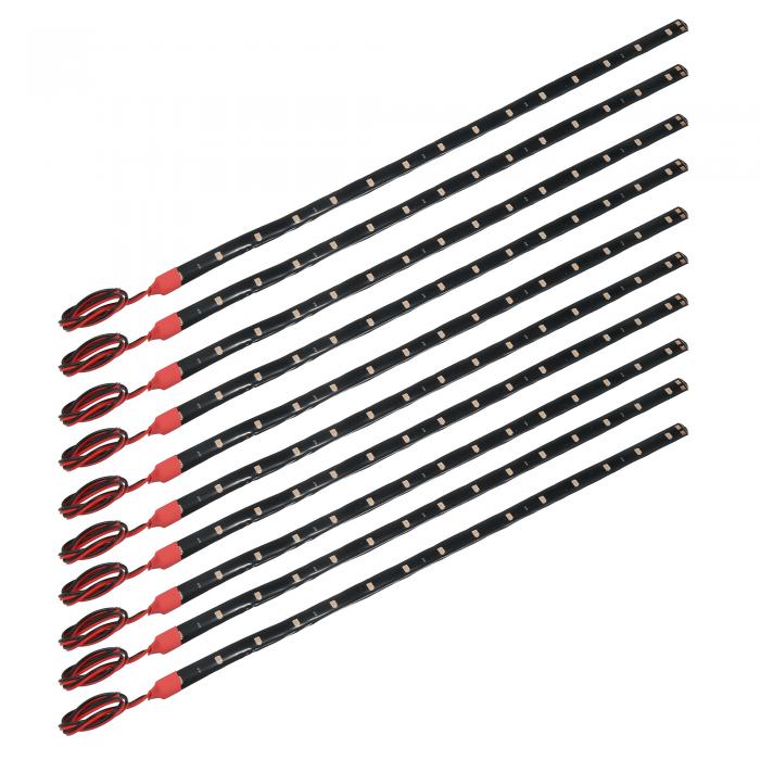 X AUTOHAUX ユニバーサルインテリアLEDストリップライト 12V 柔軟な防水アンダーグローライト 車用 オ..