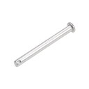 uxcell シングル穴クレビスピン スリップフック リフタピン- 6mm x 60mm フラットヘッド 304ステンレス鋼