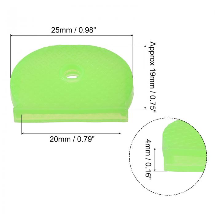 uxcell キーカバー キーキャップカバー キープロテクター シリコンスリーブ 住宅用アパート用 グリーン 10個入り