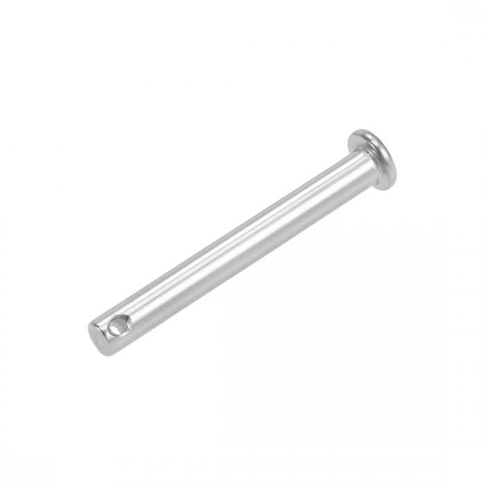 uxcell 単穴クレビスピン 6mm X 50mm フラットヘッド 304ステンレス鋼 リンクヒンジピン