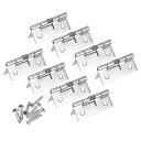 uxcell スプリング式ヒンジ 304ステンレス鋼 セルフクロージングヒンジ キャビネット用 51x22 mm 8個