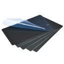 uxcell ブランクメタルカード 陽極酸化アルミニウム板 85 mm x 50 mm x 0.5 mm ブラック 5個