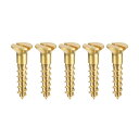 uxcell 木ネジ スロット付きフラットヘッド 真ちゅう セルフタッピングねじ M2.5x12 mm 100個