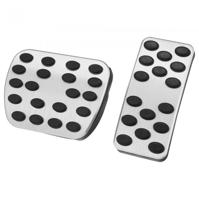 X AUTOHAUX ブレーキフットペダルパッドキット 滑り止め ドリルなし アルミニウム合金 アクセルペダル..