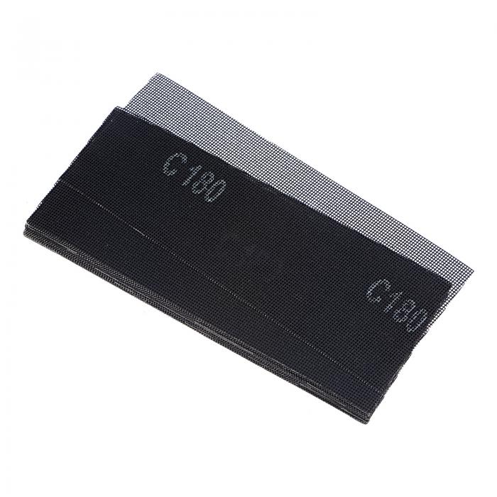 uxcell メッシュサンディングシート 180グリット 115mmx280mm 無ほこりウェット・ドライ研磨 木材乾式壁金属表面の研削用 20個入り