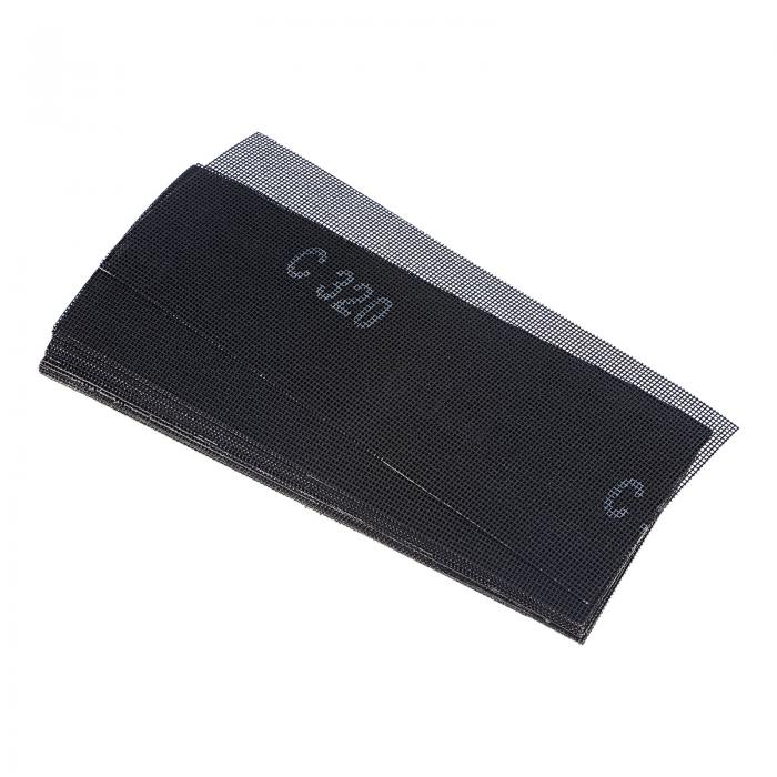 uxcell メッシュサンディングシート 320グリット 115mmx280mm 無ほこりウェット・ドライ研磨 木材乾式..