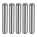 uxcell ノックピン 熱処理合金鋼 明るい仕上がりと正確な位置合わせ 余分な硬度用 8 mm x 1-19 mm 5個入り