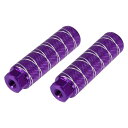 X AUTOHAUX アクスルリアフットペグフットレスト 100x28 mm ユニバーサル BMX MTBバイク自転車 9.5 mm車軸 1ペア パープル