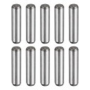 uxcell ノックピン 熱処理合金鋼 明るい仕上がりと正確な位置合わせ 余分な硬度用 6 mm x 25 mm 10個入り