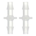 uxcell 2個のプラスチックホースバーブフィッティング 1/4
