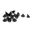 uxcell サクションカップ サッカー プラスチック製 金魚鉢用 ブラック 直径20mm 16個入