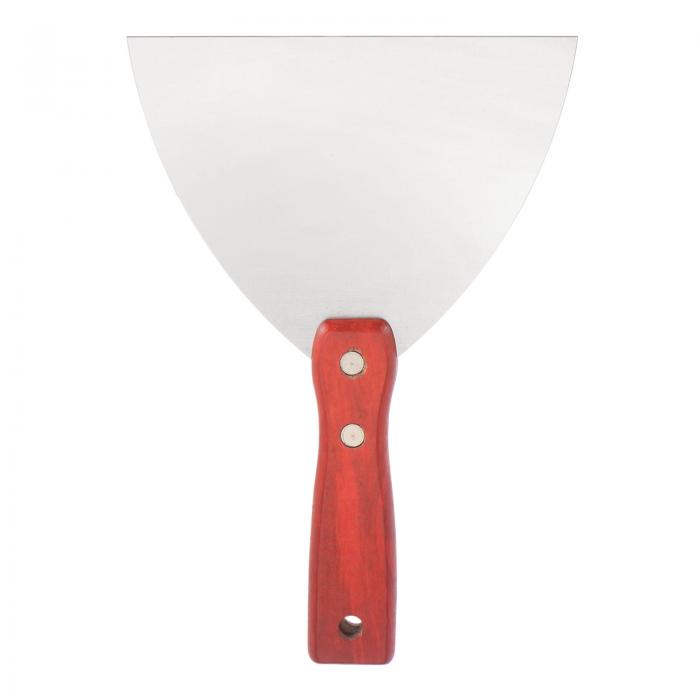 uxcell パテスクレーパー ステンレス鋼 パテナイフ 木製ハンドル 乾式壁パテ用 150 mm