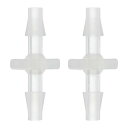 uxcell 2個セットのプラスチックホースバーブフィッティング 1/8