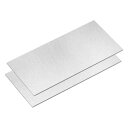 uxcell 6061 アルミニウムシート 2 個 405mm x 200mm 長方形アルミニウムプレート 厚さ 1.5mm の平らな金属ストック 保護フィルム付き
