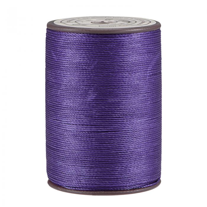uxcell 細いワックススレッド 175ヤード 0.45 mm直径 ポリエステルワックスコーティングストリングコード 機械縫い刺?手キルティング織り用 ミディアムパープル