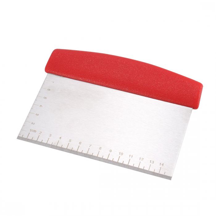 uxcell ベンチスクレーパー ピザースクレーパー ステンレス製 多機能 スクレーパーサイズ152x77mm