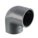 uxcell PVCパイプ継手 直角エルボカップリングコネクタ スリップソケット 内径32mm グレー 2個いり