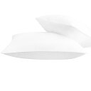 PiccoCasa ロールリムセット2のブラッシュドピローケース、ジッパークロージャー付きの柔らかく通気性のある繊細なパイピングピローカバー 白い 50x75cm
