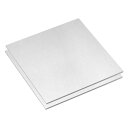 uxcell 6061 アルミニウムシート 2 個 100mm x 100mm 長方形アルミニウムプレート 3 mm 厚の平らな金属ストック 保護フィルム付き