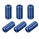 uxcell メタル靴紐バックル アルミニウム 8 x18 mm タイターンバックルなし グロッシーダークブルー 6個