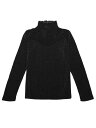 Allegra K シャイニー パーティー トップ スリム メッシュシアーパネル Tシャツ 長袖 モックネック 伸縮性 レディース