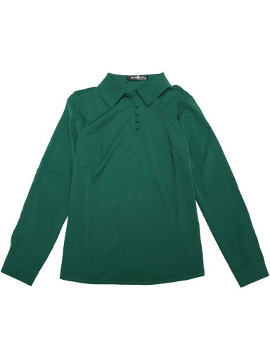 Allegra K 長袖トップス オフィスブラウス シャツ ポイント襟 ハーフプラケット レディース ダークグリーン M Allegra K 長袖トップス オフィスブラウス シャツ ポイント襟 ハーフプラケット レディース ダークグリーン M