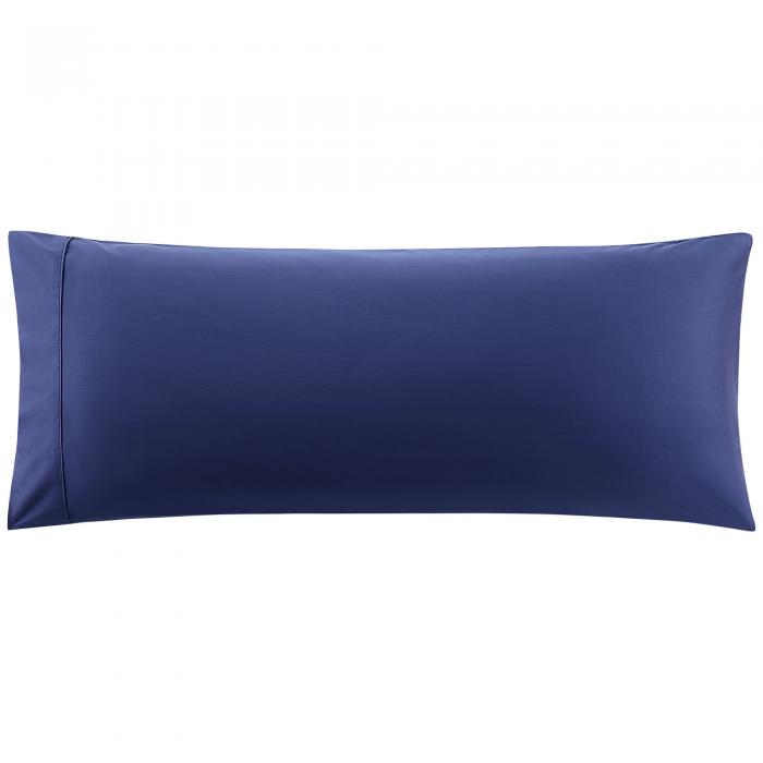 PiccoCasa Cotton Body Pillowcase 20"x55" 1PC Bolster Pillow Cover with Envelope Navy Blue