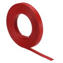 PATIKIL 10 M x 15 mm 紙籐織り杖 12層 紙籐編み バスケット 織り用品 DIY 籐織物製作用 レッド