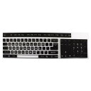 uxcell ブラック 透明 防塵 Desktop キーボード 保護膜 カバー 44.5cm x 13.5cm