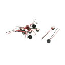 uxcell エレクトレットコンデンサーマイク 4×2mm 2線ケーブル MICカプセル 10個入り