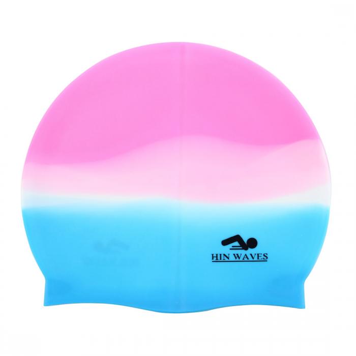 uxcell 水泳帽 アダルト シリコーン ピンク ブルー ホワイト 21 X18cm 36cm