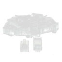 uxcell RJ45ネットワークコネクタ プラスチック 金属材質 イーサネット キャット5e 30個入り